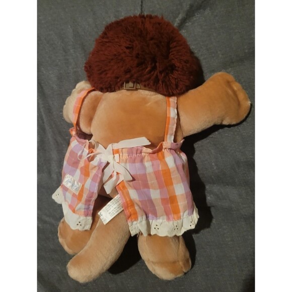 Vintage 1983 Cabbage Patch Kids Koosas Girl Lion Dog w/Dress Furskin Bear Doll - Picture 6 of 15